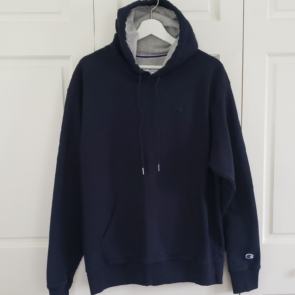 Champion Blue Pullover Hoodie Sweatshirt